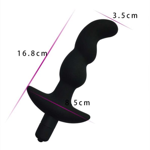 Backdoor Buzzer Silicone Prostate Stimulator Black (2)