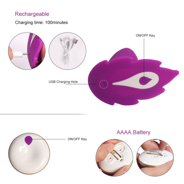 Butterfly Wearable Vibrator Wireless Remote Control Vibe Toys (5)