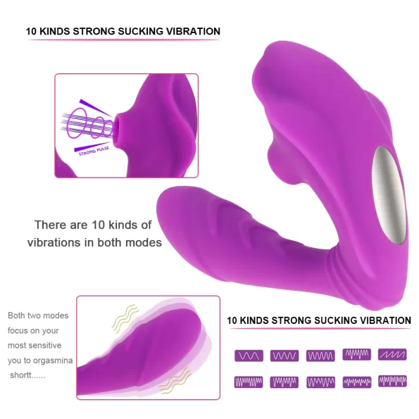 Clitoral Sucking Vibrator G Spot Dildo Sucker Vibrator (3)