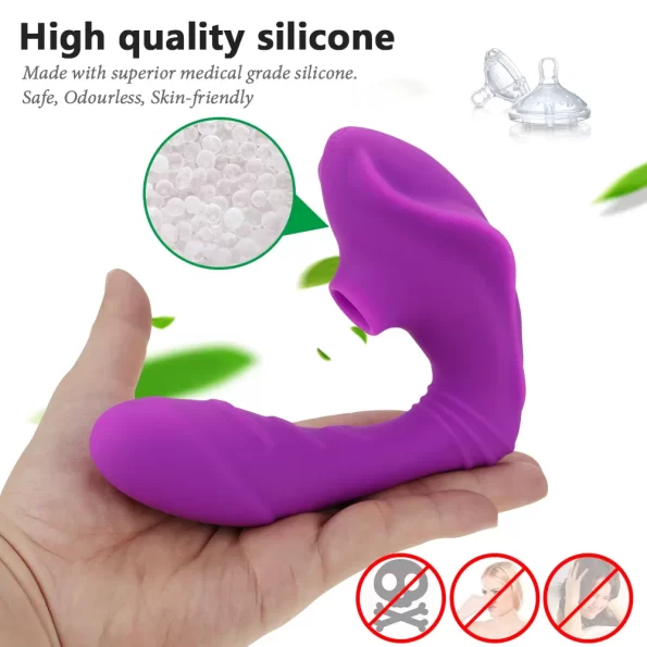Clitoral Sucking Vibrator G Spot Dildo Sucker Vibrator (6)