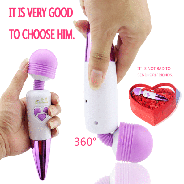 Deluxe Rechargeable Mini Massager Wand Vibrator Best Magic Wand Style Sex Toys