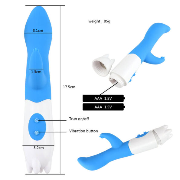 First Time Dual Exciter G-Spot Rabbit Vibrator-1