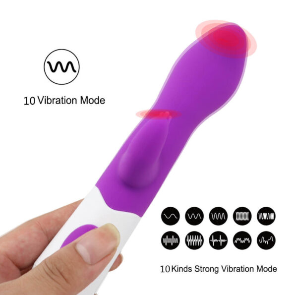 First Time Dual Exciter G-Spot Rabbit Vibrator-2