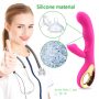 G-Spot Rabbit Waterproof Rechargeable Dildo Vibrator Adult Sex Toys-1