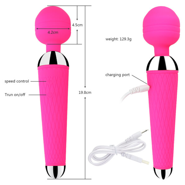 G spot Vibrating Massage Stick Vagina AV Vibrator Wand (7)