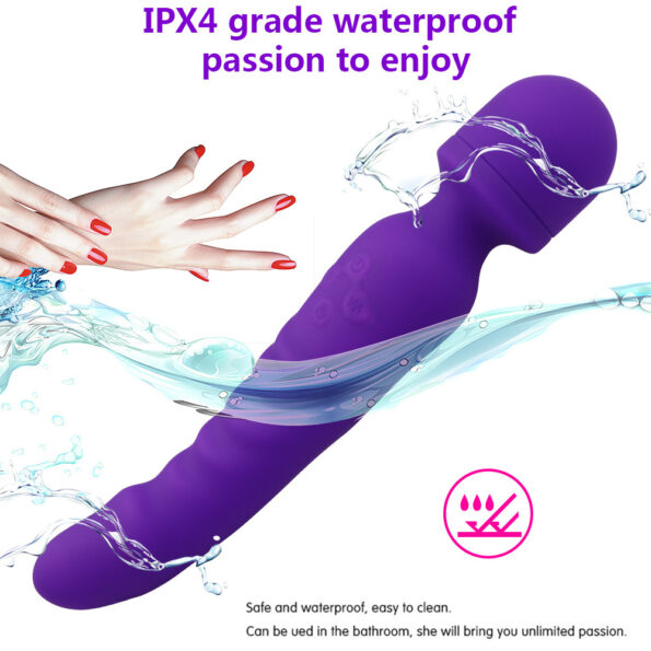 Heated Hot Double AV Body Massager G-spot Vibrator (2)