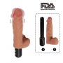King Cock 6 Inch Vibrating Stiffy Dildo in Tan (1)
