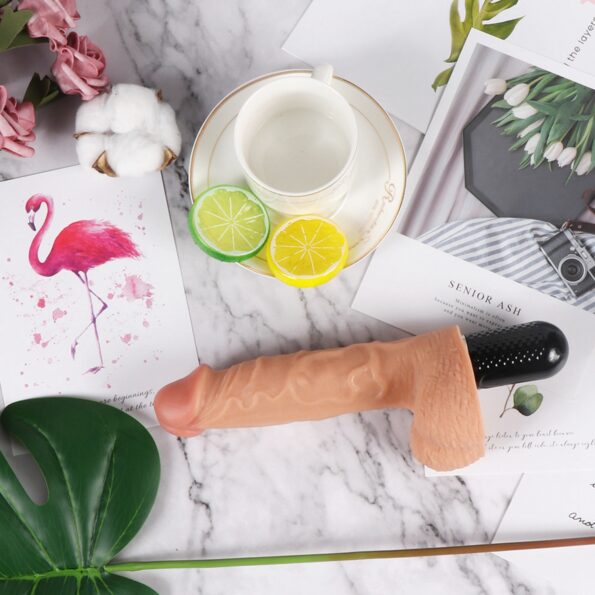 King Cock 6 Inch Vibrating Stiffy Dildo in Tan (7)