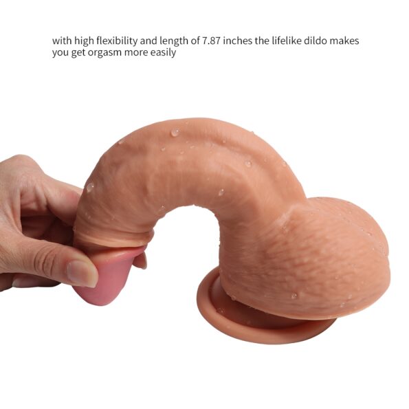 Lifelike Lover Luxe Realistic Silicone Dildo 6 Inch with Suction Cup (3)