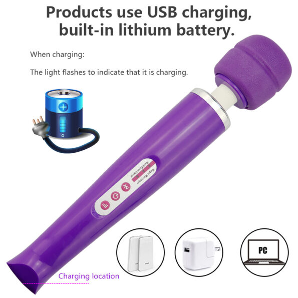 Magic Wand Vibrator Rechargeable Personal Massager (2)
