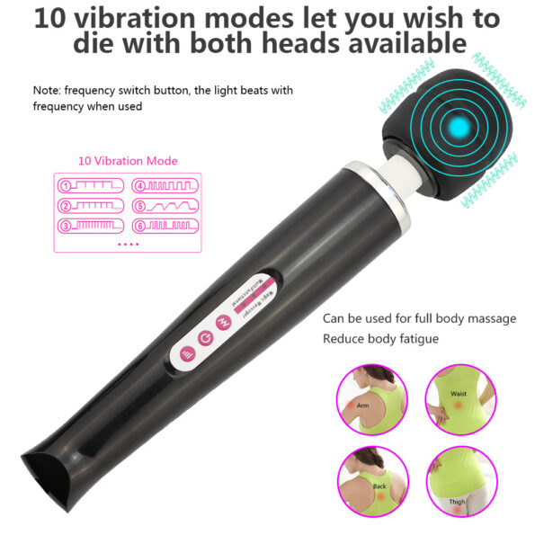 Magic Wand Vibrator Rechargeable Personal Massager (8)
