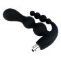 Sex Purple Anal Fantasy Ribbed Silicone Prostate Vibe With Anal Beads