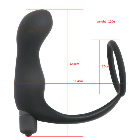 Sex Purple Ass-Gasm Cock Ring and Vibrating Butt Plug 5