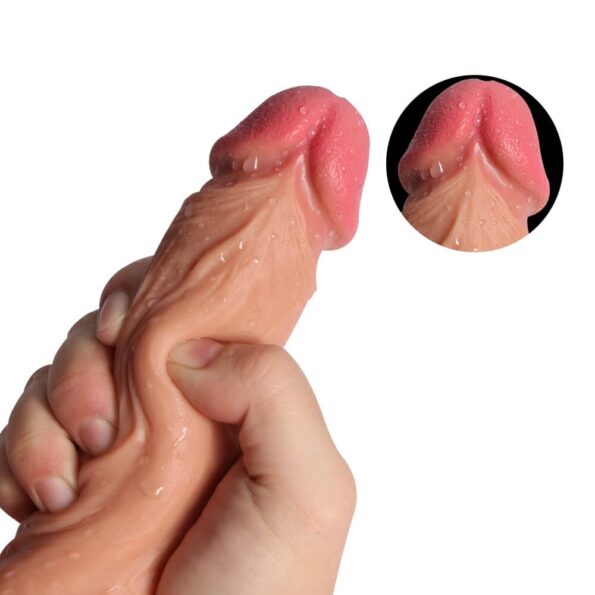 Sex Purple Basic 6 Realistic Dildo Suction Cup Beige 9