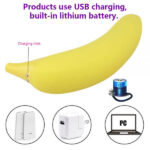 banana vibrator,G-spot smulation banana vibrator,silicone female masturbation toys,av vibrator sex toy,cheap banana vibrator