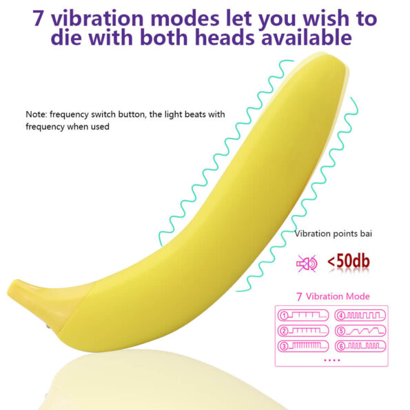 Sex Purple Charging G-spot simulation banana vibrator female masturbation massage 7 Modes AV vibrator Sex Toy 6