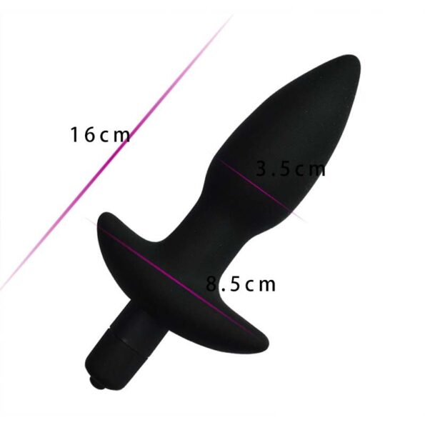 Sex Purple Corked 2 Small Charcoal Vibrating Vibrator Backdoor Anal Butt Plug Multi-Speed Vibrating Buttplug 4