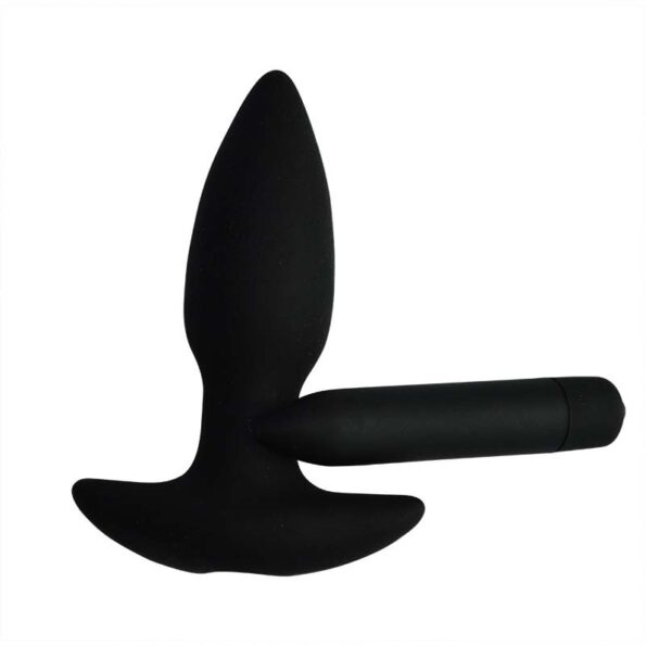Sex Purple Corked 2 Small Charcoal Vibrating Vibrator Backdoor Anal Butt Plug Multi-Speed Vibrating Buttplug 5