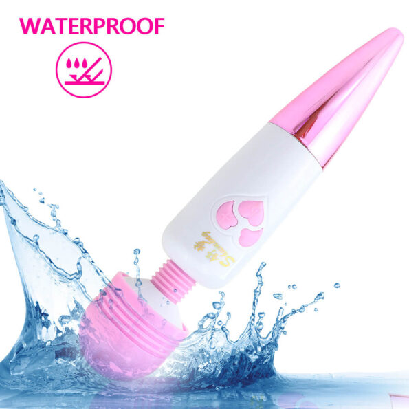 Sex Purple Deluxe Rechargeable Mini Massager Wand Vibrator Best Magic Wand Style Sex Toys 5