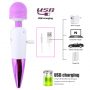 Sex Purple Deluxe Rechargeable Mini Massager Wand Vibrator Best Magic Wand Style Sex Toys