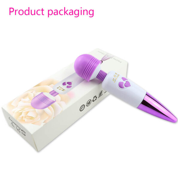 Sex Purple Deluxe Rechargeable Mini Massager Wand Vibrator Best Magic Wand Style Sex Toys 7