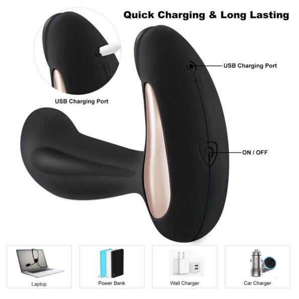 Sex Purple Desire Luxury Rechargeable Remote Control Prostate Massager 1