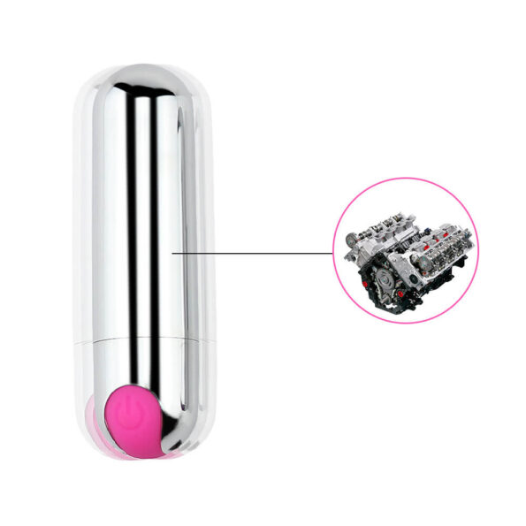 Sex Purple Desire Luxury Rechargeable Silver Vagina Stimulator Massager Mini bullet Vibrator Adult Toys 4