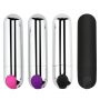 Sex Purple Desire Luxury Rechargeable Silver Vagina Stimulator Massager Mini bullet Vibrator Adult Toys