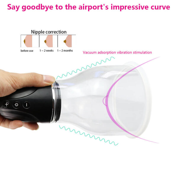 Sex Purple Fetish Fantasy Women Vibrating Nipple Pumps with Suction Sex Toys Rechargeable 5