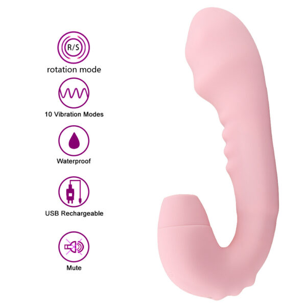 Sex Purple InsideOut G-Spot and Clitoral Stimulator Rechargeable 4