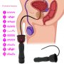 Sex Purple Man Nuo Silicone Vibrating Penis Plug Black 1