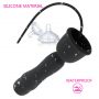 Sex Purple Man Nuo Silicone Vibrating Penis Plug Black 1