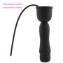 Sex Purple Man Nuo Silicone Vibrating Penis Plug Black 1