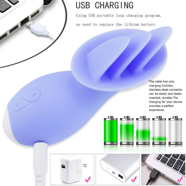 Sex Purple Power Buddies Tongue Sucking Vibrator Sex Toys Rechargeable for Women 5