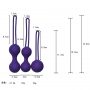 Sex Purple Silicone Glass Kegel Balls Vaginal Balls for Women Sex Toys