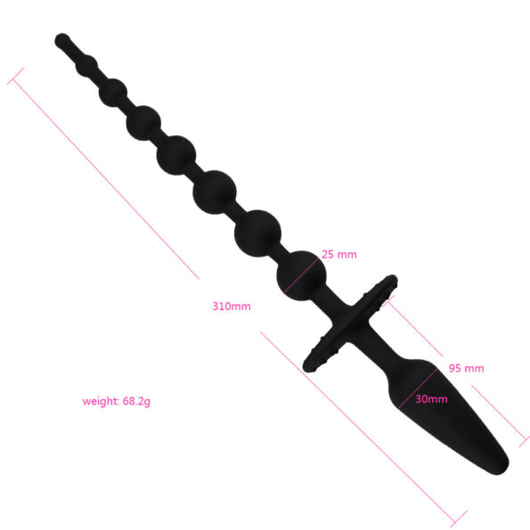 Sex Purple Sono Butt Plug Vibrating Butt Plugs with Silicone Anal Bead for Men Toys 2