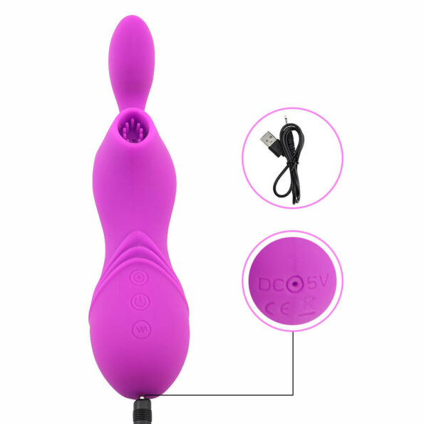 Sex Purple Suction Nipple Vibrator Nipple Suckers Rechargeable Breast Massagers Stimulator Sex Toys for Sale 5