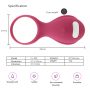 Sex Purple TENGA SVR Smart Vibe Ring Rechargeable Couple Vibrating Cock Ring 1
