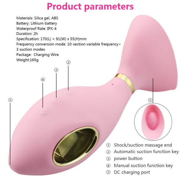 Sex Purple The Nines Nip Pulls Nipple Pumps & Suckers Bondage Breast Fetish Sex Toy Pink Rechargeable 1