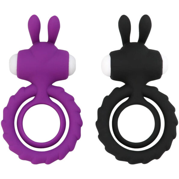 Sex Purple Tower Of Power Vibration Silicone Lock Fine Delay Ring 6 Pack 5
