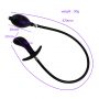 Sex Purple Vibrating Silicone Inflatable Butt Plug