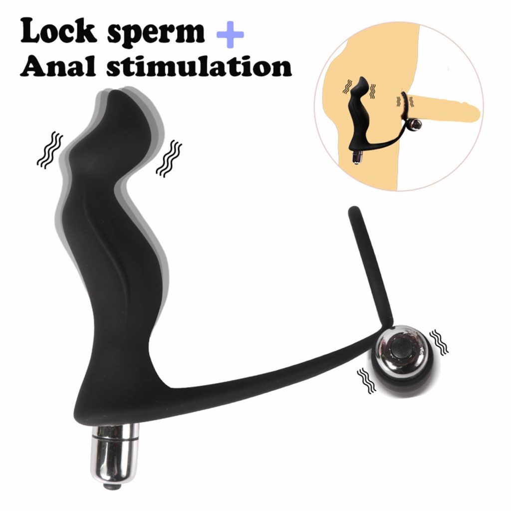 vibrator cock ring,anal stimulation vibrator,ass gasm cockring plug,ass-gasm silicone cock ring