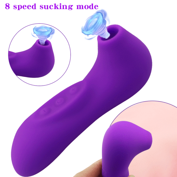SexPurple Mini Nipple Clit Sucker Vibrator Blowjob Clitoris Stimulator (1)