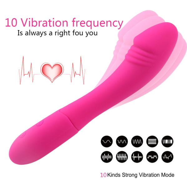 Perfect Curve 10 Function Silicone G-Spot Vibrator - Image 2