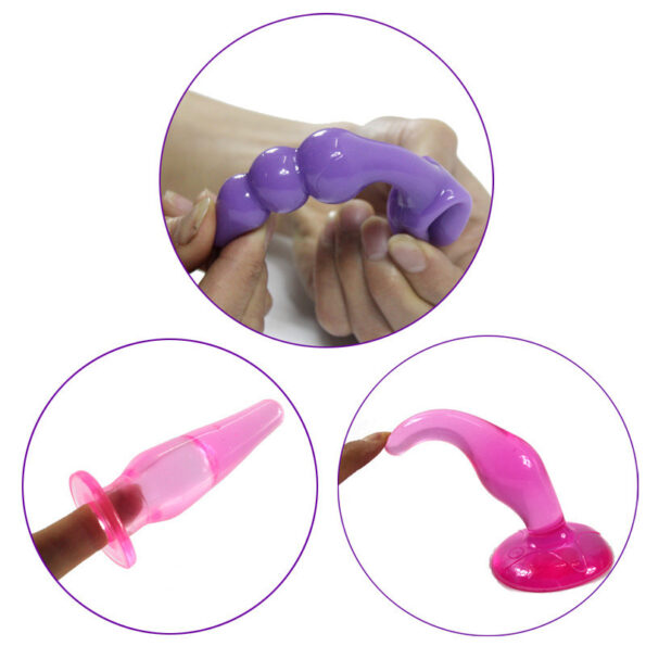Triple Anal Butt Plug Training 7Pcs Kits (3)