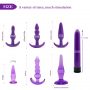 Triple Anal Butt Plug Training 7Pcs Kits (1)