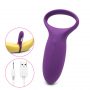 Vibrating Penis Ring Silicone Rechargeable Cock Ring (6)