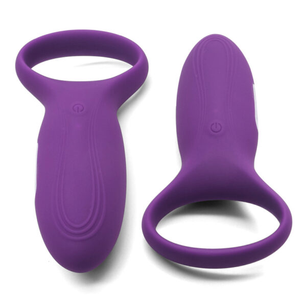 Vibrating Penis Ring Silicone Rechargeable Cock Ring (2)