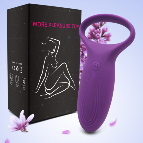 Vibrating Penis Ring Silicone Rechargeable Cock Ring (6)