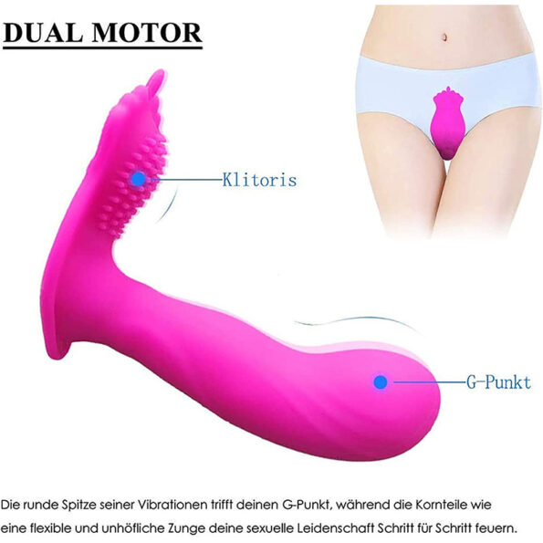 Wearable Remote Clitoral G Spot Butterfly Vibrator (3)